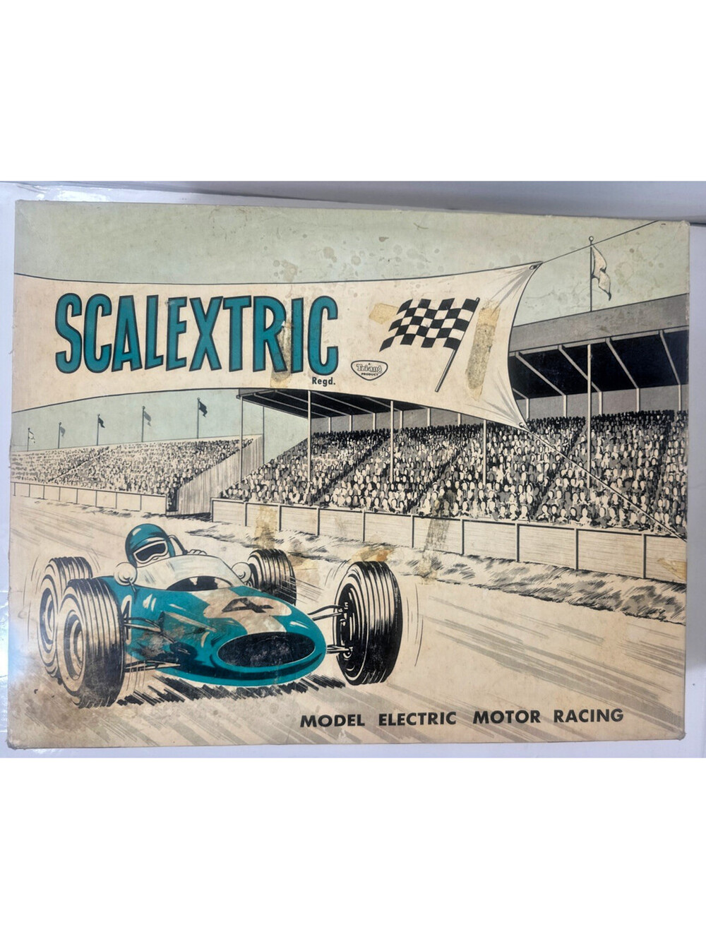 Vintage 1970 Tri-ang Scalextric C20 Dart C21 Cougar Slot Car Set Canada RUNS